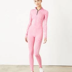 Lapp The Brand Clothing Illusion Seamless Half Zip Top