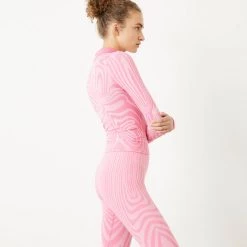 Lapp The Brand Clothing Illusion Seamless Half Zip Top