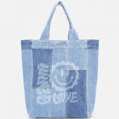 GANNI Cutline Denim Tote Bag