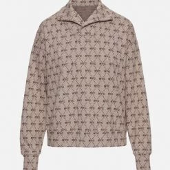 All Access Clothing Jacquard Folded Collar Sweatshirt