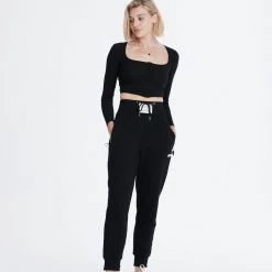 Adam Selman Sport Clothing Square Neck Cardigan