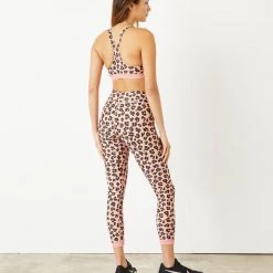 The Upside Rose Cheetah Midi Pant Clothing