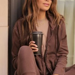 Sincerely Jules For Bandier The Juniper Zip Up Hoodie