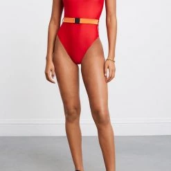 BANDIER X SOLID & STRIPED Swim The Riley