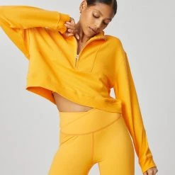 Sincerely Jules For Bandier The Holly Half Zip Sweatshirt