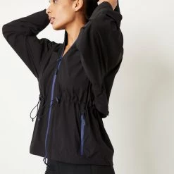 Lacoste Cinched Waist Anorak Jacket