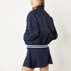 Lacoste The Pro Shop Heritage Oversized Crocodile Bomber Jacket