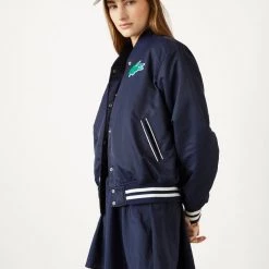Lacoste The Pro Shop Heritage Oversized Crocodile Bomber Jacket