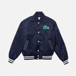 Lacoste The Pro Shop Heritage Oversized Crocodile Bomber Jacket