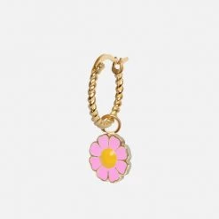 Wilhelmina Garcia Gold Daisy Rope Earrings Accessories