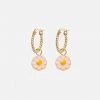 Wilhelmina Garcia Gold Daisy Rope Earrings Accessories