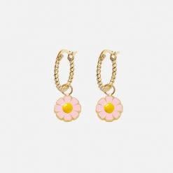 Wilhelmina Garcia Gold Daisy Rope Earrings Accessories