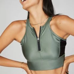 All Access Zip Front Racer Bra Clothing