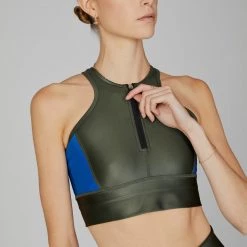 All Access Zip Front Racer Bra