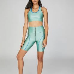 All Access Clothing Ultra High Rise Zip Front 9in Biker Short