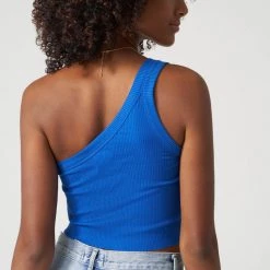 WSLY Clothing Rivington Ribbed One Shoulder Cropped Tank 7 WSLY Clothing Rivington Ribbed One Shoulder Cropped Tank