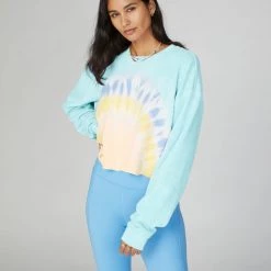 WSLY Ecosoft Cropped Crewneck Sweatshirt