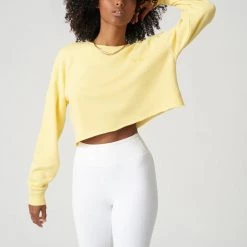 WSLY Ecosoft Cropped Crewneck Sweatshirt Clothing