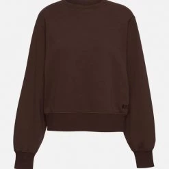 WSLY Eco Fleece Crew Neck Sweatshirt With Shoulder Pads