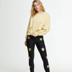 WSLY Eco Fleece Crew Neck Sweatshirt With Shoulder Pads