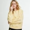 WSLY Eco Fleece Crew Neck Sweatshirt With Shoulder Pads