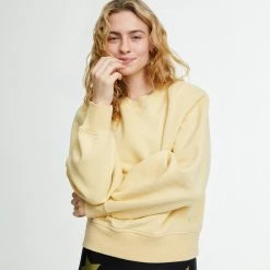 WSLY Eco Fleece Crew Neck Sweatshirt With Shoulder Pads