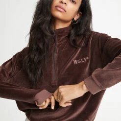 WSLY Clothing Eco Plush Half Zip Sweatshirt
