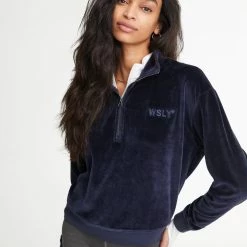 WSLY Clothing Eco Plush Half Zip Sweatshirt