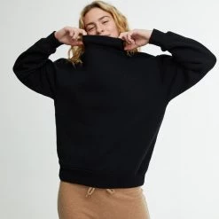 WSLY Eco Fleece Oversized Mock Neck Sweatshirt Clothing