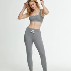 WSLY Waffle Henley Bra Clothing