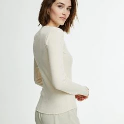 WSLY Clothing Waffle Long Sleeve Henley Top