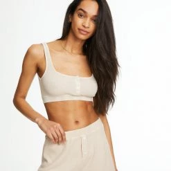 WSLY Clothing Waffle Henley Bra