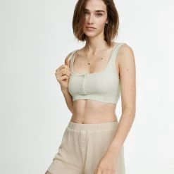 WSLY Clothing Waffle Henley Bra 9 WSLY Clothing Waffle Henley Bra