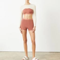 WSLY New Arrivals Essex Ribbed Long Sleeve Shrug