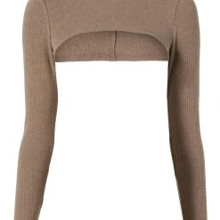 WSLY New Arrivals Essex Ribbed Long Sleeve Shrug