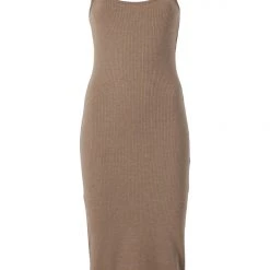 WSLY Essex Ribbed Square Neck Tank Dress