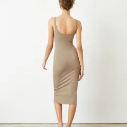 WSLY Essex Ribbed Square Neck Tank Dress