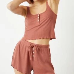 WSLY Hudson Henley Ribbed Tank