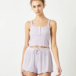 WSLY Hudson Henley Ribbed Short