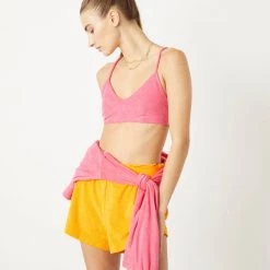 WSLY Eco Terry Strappy Bra The Swim Shop