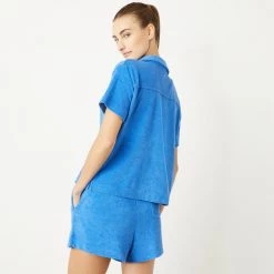 WSLY New Arrivals Eco Terry Button Down Shirt