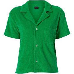 WSLY Eco Terry Button Down Shirt New Arrivals