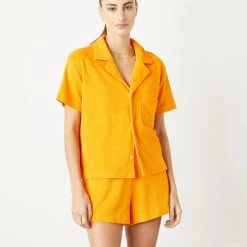 WSLY Eco Terry Button Down Shirt
