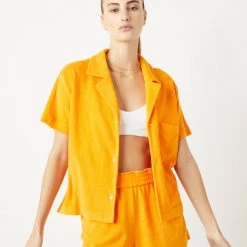 WSLY Eco Terry Button Down Shirt