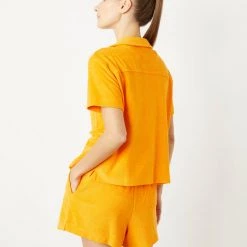 WSLY Eco Terry Button Down Shirt