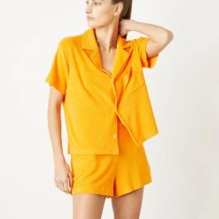 WSLY Eco Terry Button Down Shirt