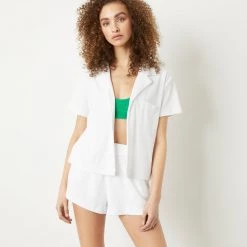 WSLY Eco Terry Button Down Shirt