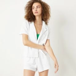 WSLY Eco Terry Button Down Shirt