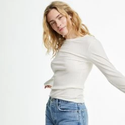 WSLY Clothing Rivington Ribbed Long Sleeve Top