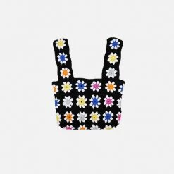 Carolyn Rowan New Arrivals Handmade Flower Crochet Tote